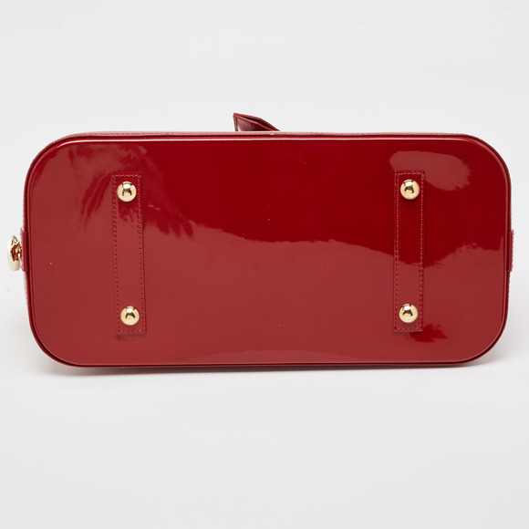 LOUIS VUITTON Red Monogram Vernis Alma GM - Picture 8 of 8